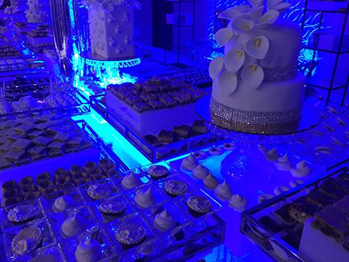 The dessert table at the wedding I played for!